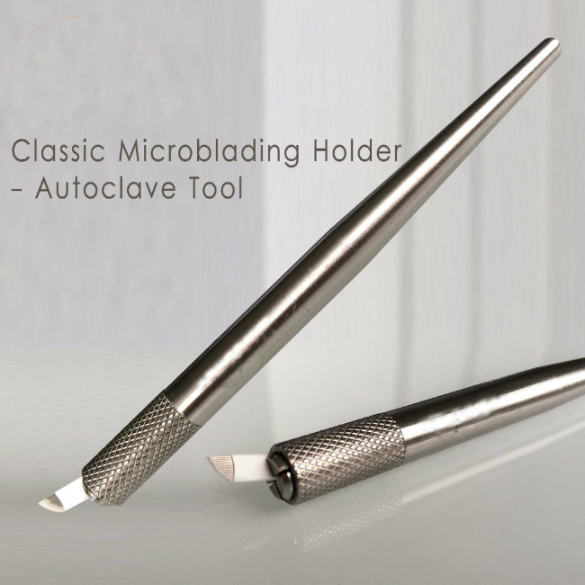 Classic Stainless Steel Microblading Manual Tattoo Pen- Autoclave Tool