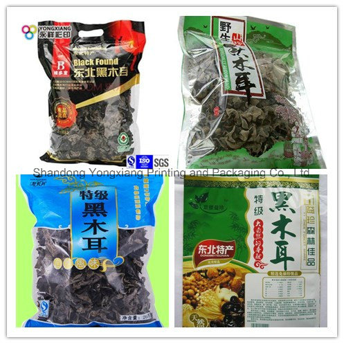 Customized Dried Fungus Plastic Packaging Flat Bag