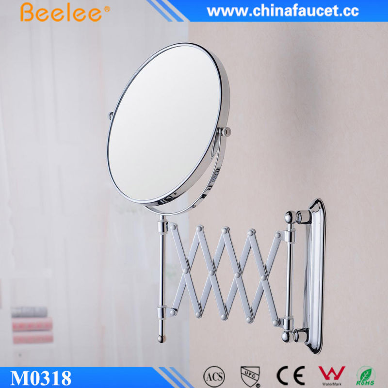 Contemporary Round Adjustable Decorative Magnifying Mirror