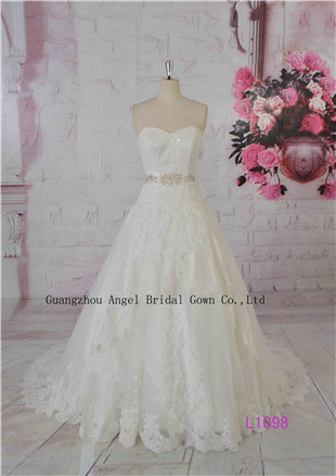 Fairy Ruffle Layered Ball Gown Puffy Bridal Dress