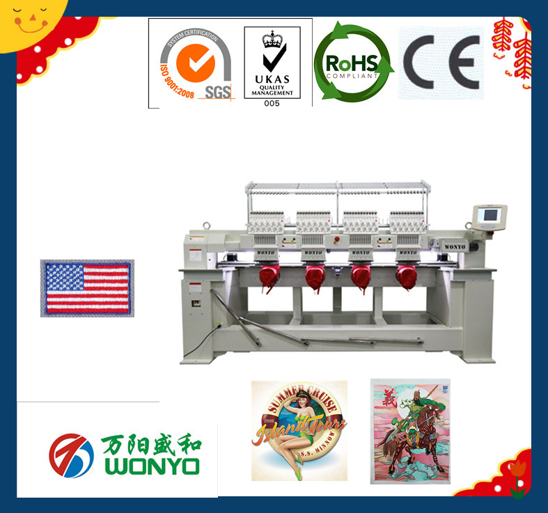 Computerized Mutil-Head Cap Embroidery Machine 4 Heads (WY904C)