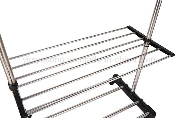 Premium Garment Rack Flexible Stainless Steel Garment Rack