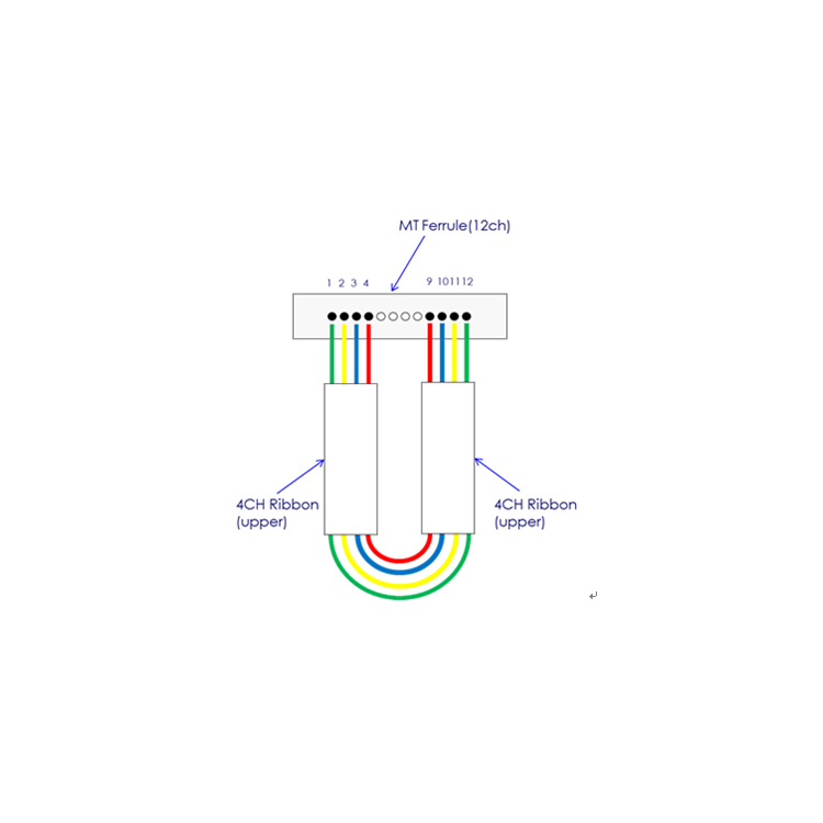 MPO Fiber Optic Loopback for Network Connection