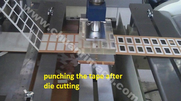 2 Sided Foam and Filmic Tapes, Aluminium Foil and Fsk Tapes Die Cutting Machine