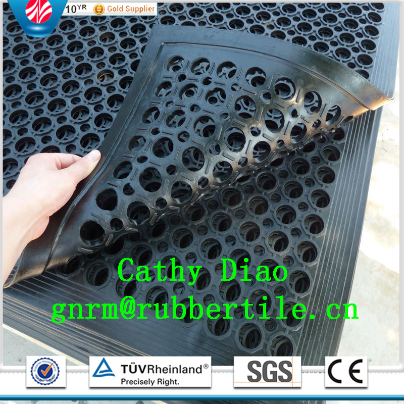 Supply Anti-Slip Rubber Mat Drainage Rubber Mat Rubber Mat for Kitchen Oil Resistance Rubber Mat