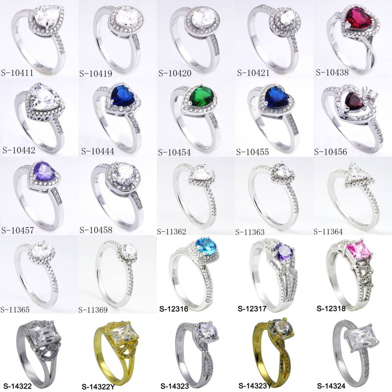 Factory Wholesale Fashion Jewelry Ring Silver 925