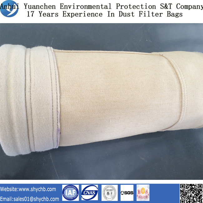 Nonwoven Needle Punched Filter Water and Oil Repellent Aramid Dust Filter Bag for Industry