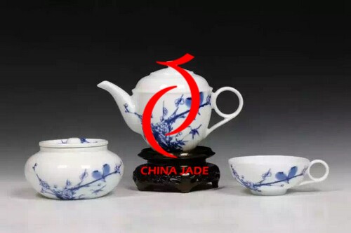 Hand Painting Flower High Quality Ceramic Rose Tea Set Made in China