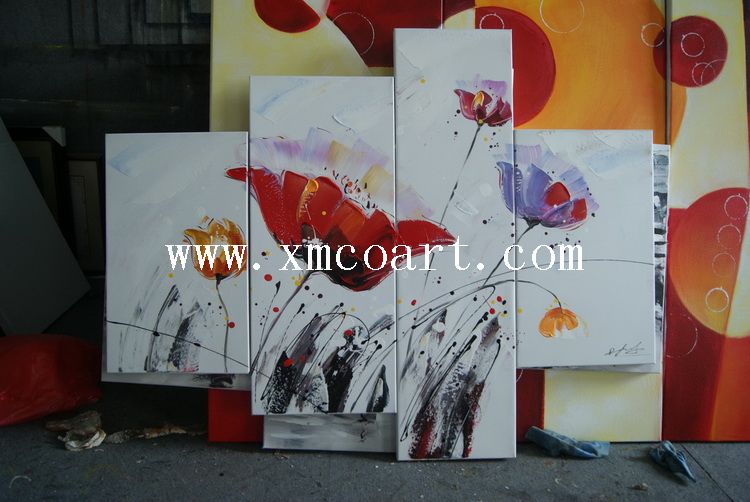 Modern Flower Oil Painting (new-060)