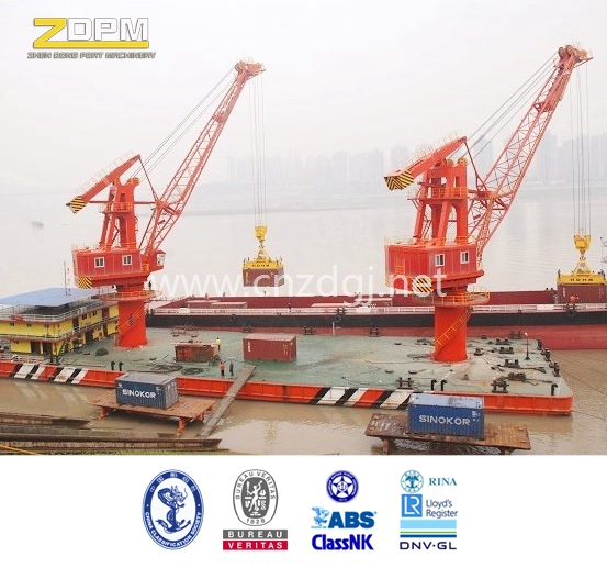 Hydraulic Floating Boat Crane with Grab