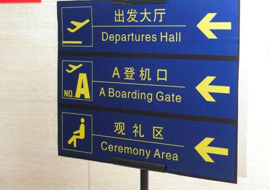 Airport Aluminum Frame Acrylic LED Guide Directory Signs