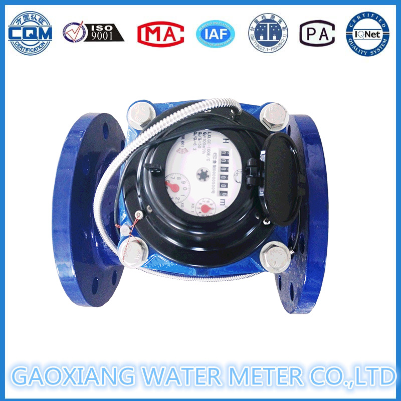 Dn100 Multi Jet Flange Pulse Water Meter, Iron Material, Cold Water Meter