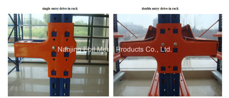 Popular Cold Rolled Strong High Capacity Warehouse Drive in Rack