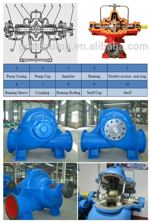 Double Suction Split Case Centrifugal Water Pump (XS)