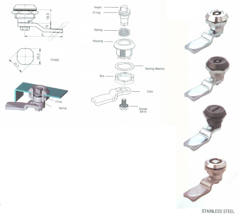 Electrical Cabinet Cam Lock (AL-001)