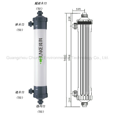 Chunke Hollow Fiber UF Membrane for Surface Water Treatment Ck-UF-4040