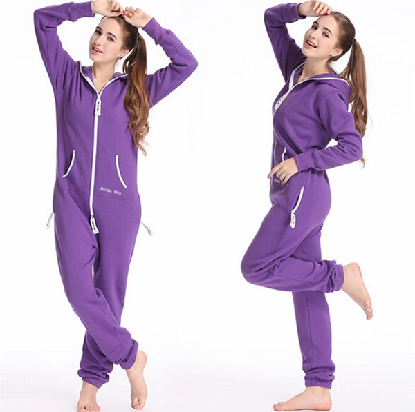 Winter Warm Casual Cotton Jumpsuit for Women