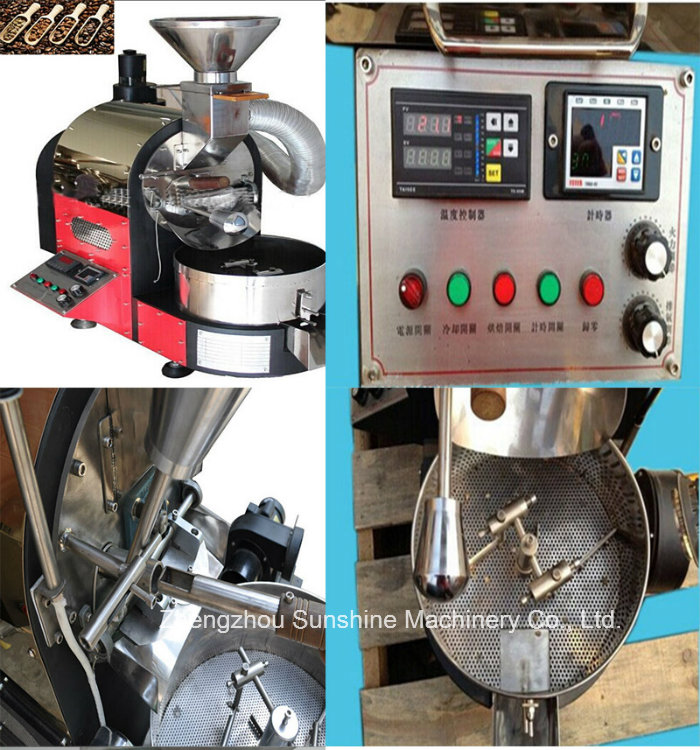 Coffee Roaster with Omron Control Instrument 1kg Coffee Bean Roaster