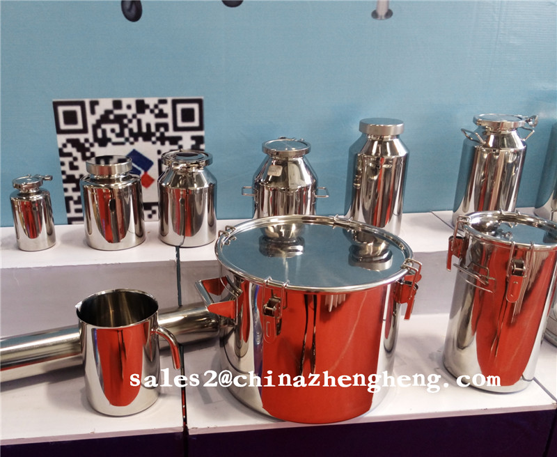 10L 20L 30L 50L 60L 70L 100L GMP Stainless Steel Bucket with Good Sealing SUS 304 SUS 316L