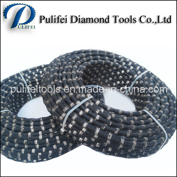 Rubber Spring Plastic Diamond Wire Saw for Granite Marble Block