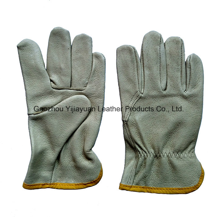 Ab Grade Pig Skin Protective Safety Labor Gloves for Drivers