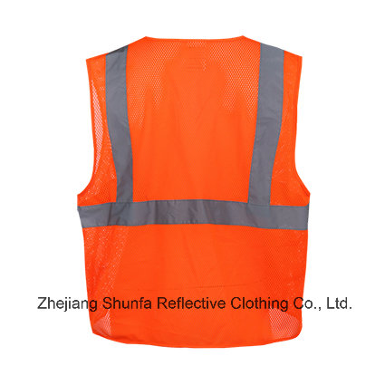 China High-Visibility Reflective Mesh Safety Breathable Vest