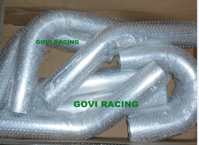 8PCS/Set Aluminum Car Polished Pipe Tube Tubing with 600mm Length 3''universal Car Styling