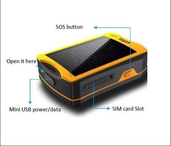 Small Sos Solar GPS Tracker Jt600 for Children