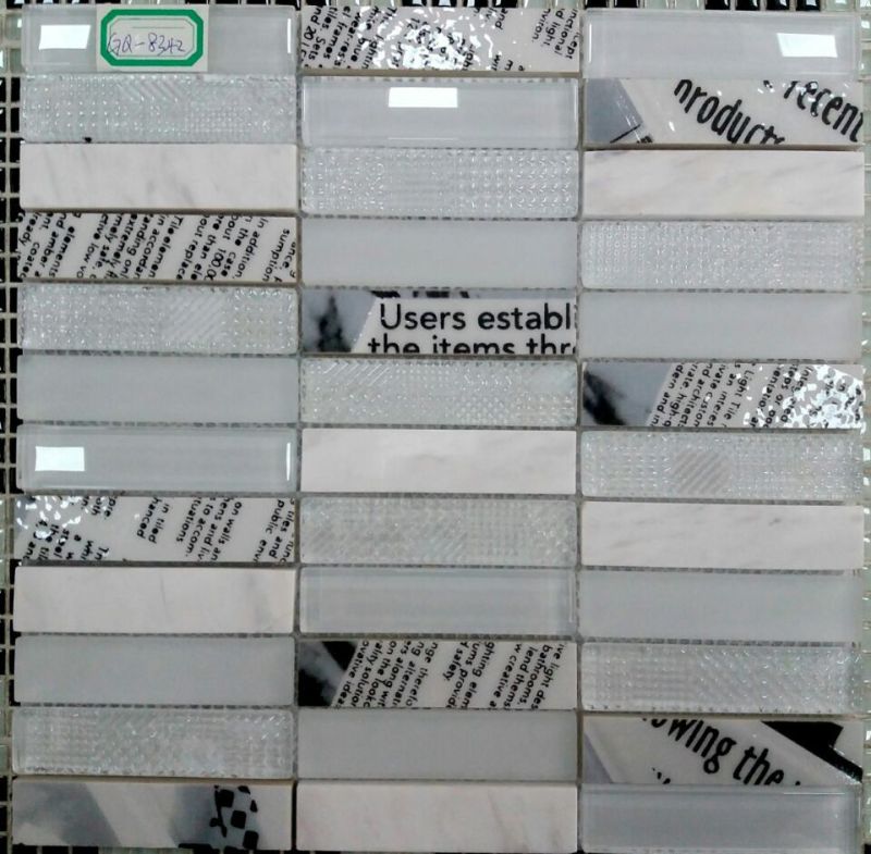 New Design White and Black Marble Floor Pattern