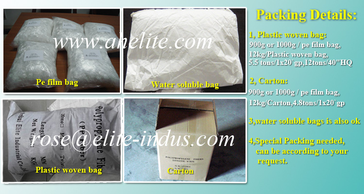 100% Virgin PP Staple Mesh Fiber