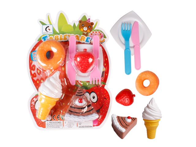 Kitchen Set Cooking Toys Cutting Food Play Toys for Kids (H9832042)