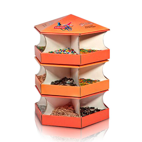 Food Cardboard Display Rack, Cardoard Display Stand