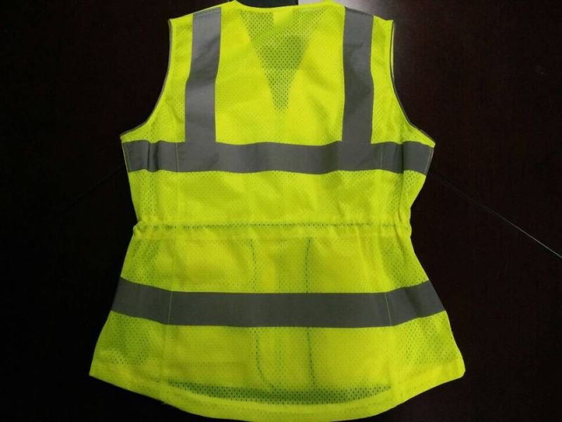 Fashion Safety Vest with Details 100%Polyester