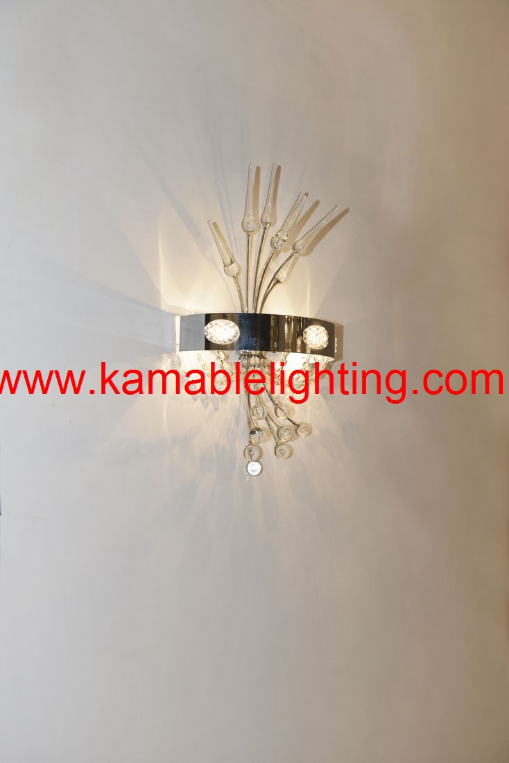 Modern Bedroom Crystal Wall Lamp (8167-3W)