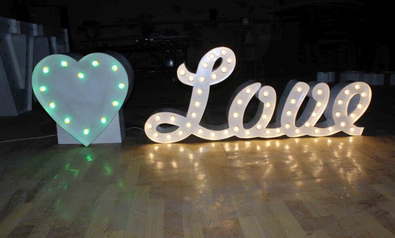 Room Decoration Bulb Letter Sign