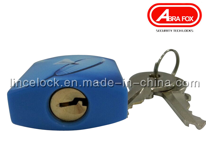 Padlock/ Aluminum Alloy Padlock with ABS Coating Asscorted Printed Design (620)