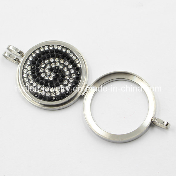 New Design Stainless Steel Locket Coin Pendant with Coin Plates