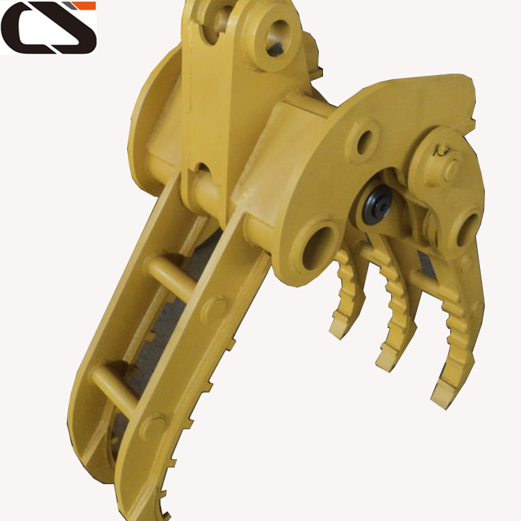 6ton 7ton Excavator Hydraulic Rotatable Small Log Grapple 