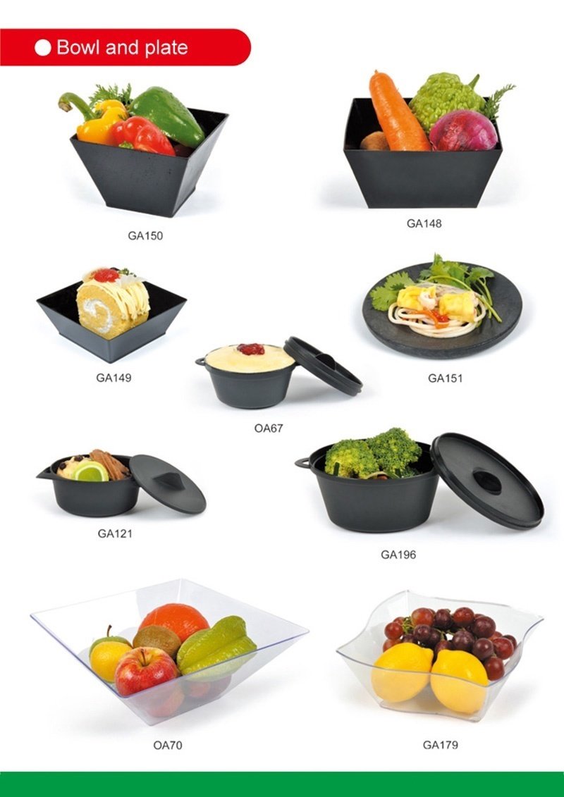 Tableware Plastic Bowl Disposable Bowl Horn Bowl