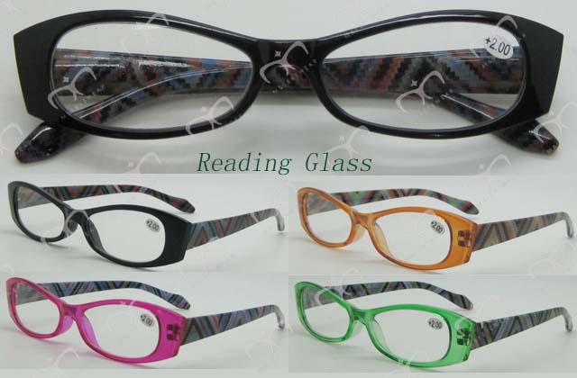 Ladies Fashion Plastic Eyewear Eyewearframe Reading Glasses with Pouch (MRP21661)