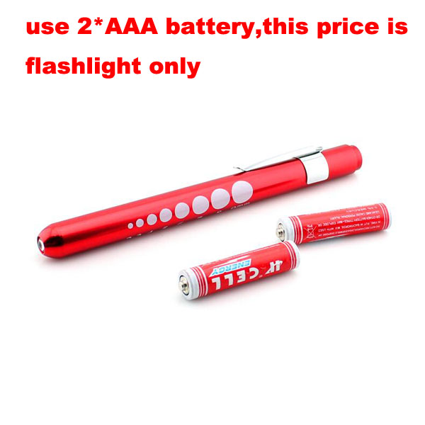 S24 Aluminum Pen Light with Pupil Gauge Doctor Medical Torch Light