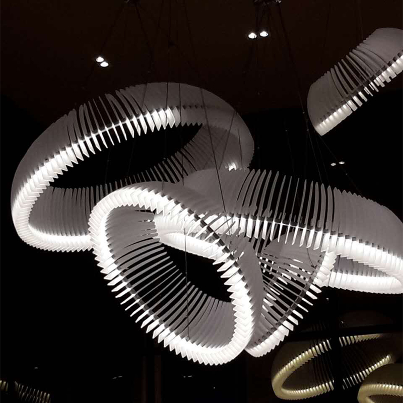 European Style Decrotive White Round Metal LED Pendant Lighting