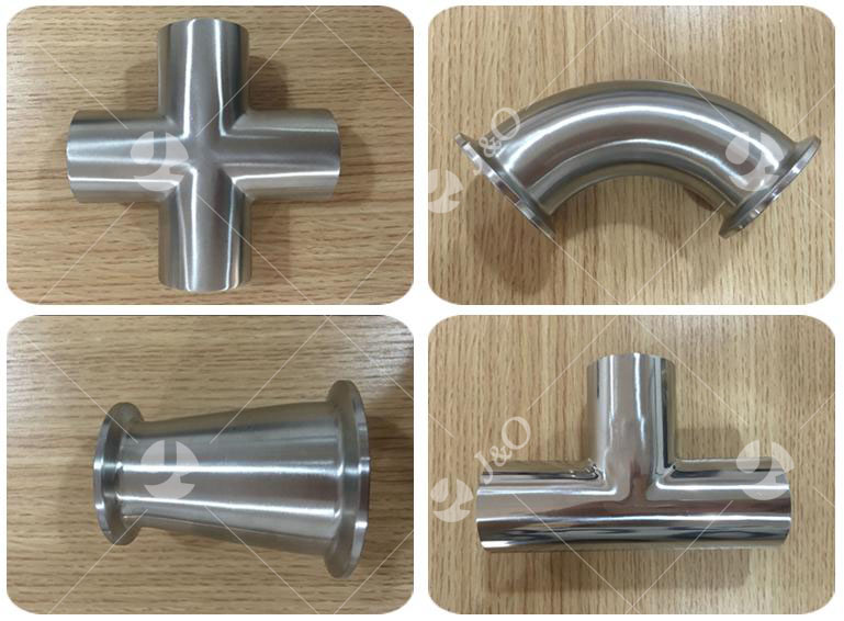 Sanitary Stainless Steel Clamp Cross Pipe Tube Fittings