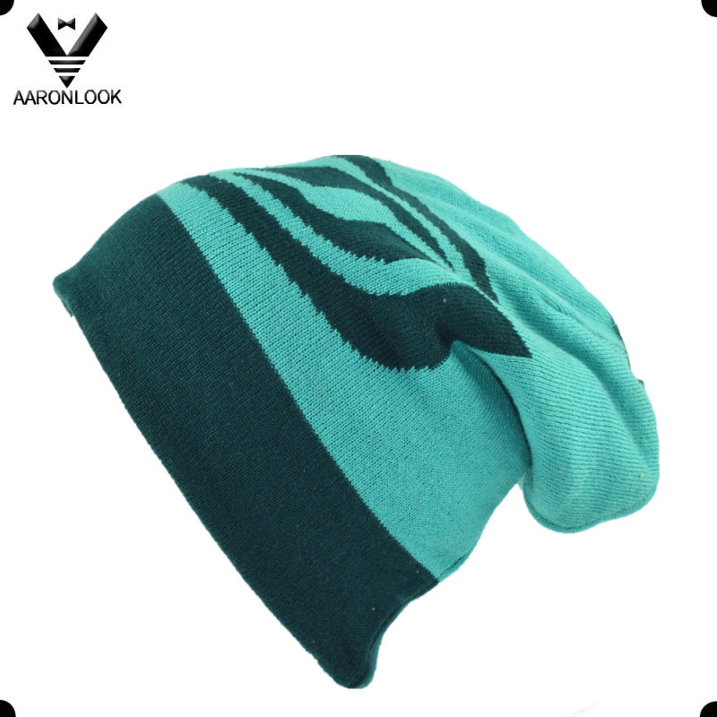 High Quality 100% Acrylic Jacquard Double Layer Ski Beanie