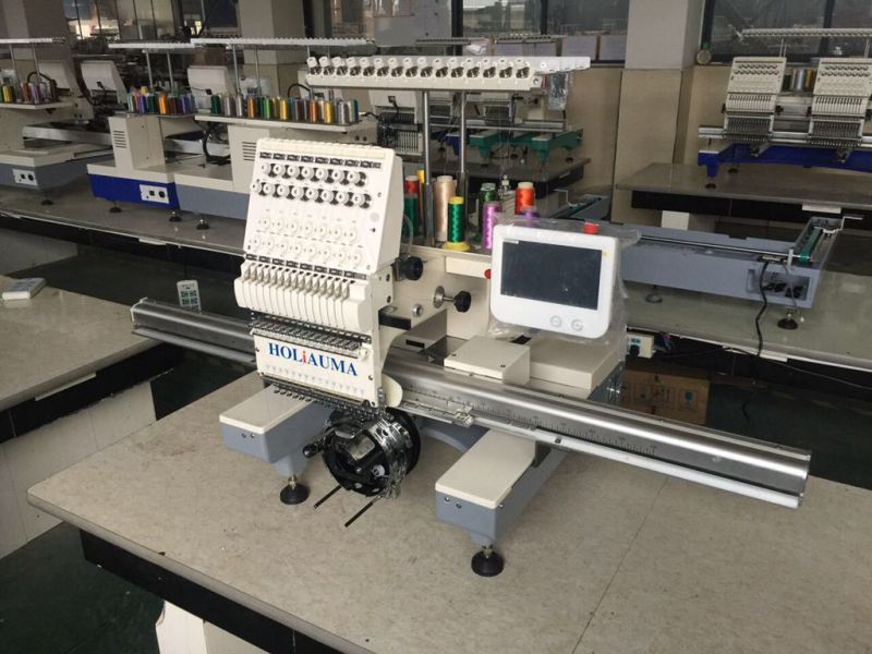 Ho1501L Single Head Big Size Flat Home Computerized Cap Embroidery Machine Factory Price