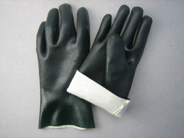 Double Side PVC Coated Glove with String Knit Liner