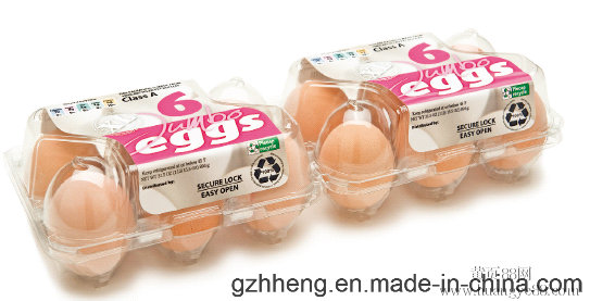 Supermarket Clear Blister Plastic Box for Eggs (PVC egg tray)