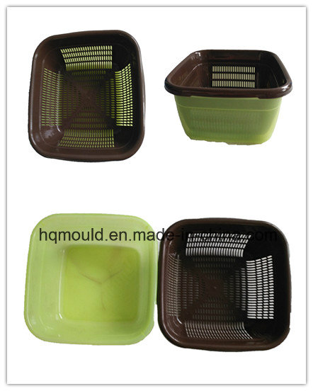 Plastic Injection Mould for Fruit Drain Basket (Double Layer)