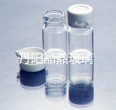 Amber Screwed Tubular Glass Bottle for Pill