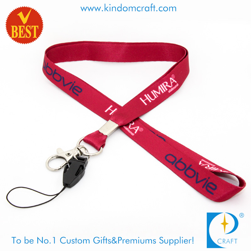 High Quality Heat Transfer Printed ID Card Holder Lanyard for Staff with Special accessory